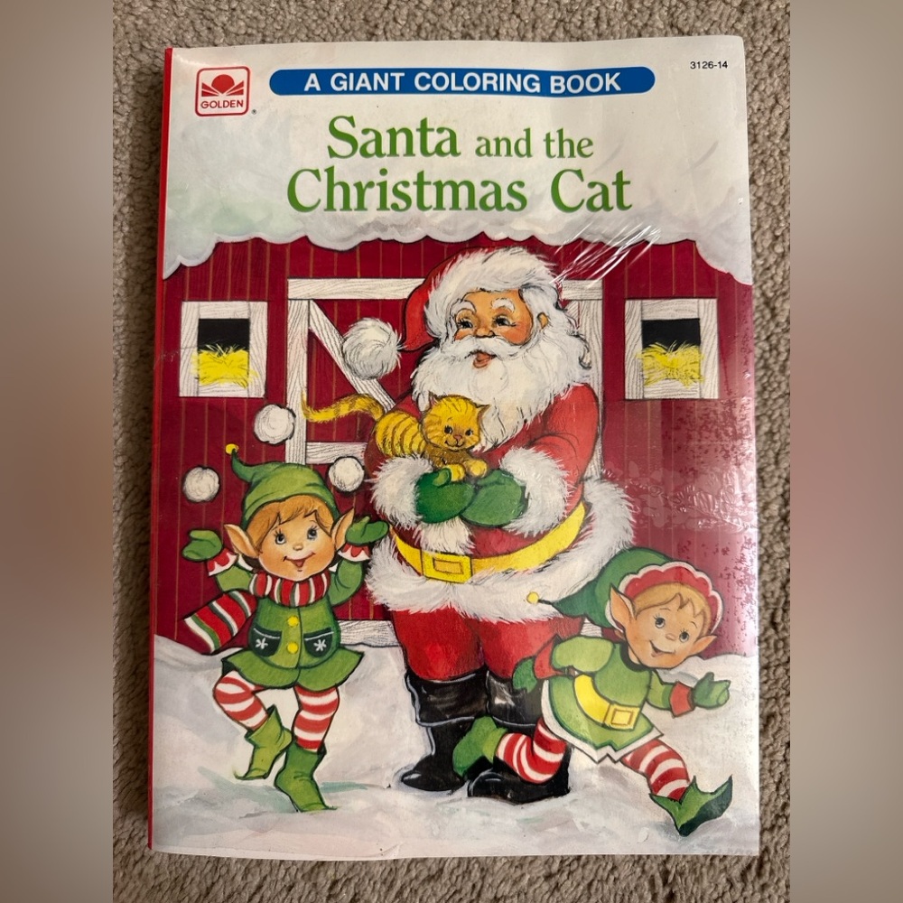 Vintage Golden Books Christmas Coloring Activity Book‎ Lot 3 Sealed Holiday